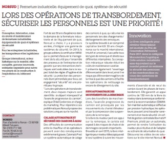 Article Norsud sécuriser les personnels